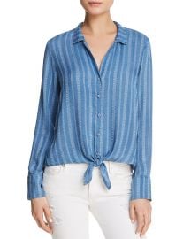 Bella Dahl Striped Tie-Front Button-Down Shirt at Bloomingdales